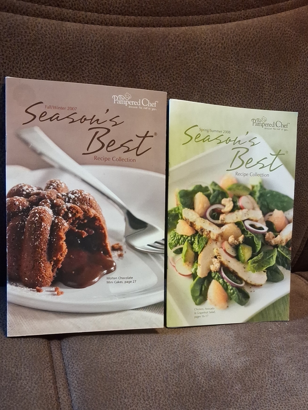 Pampered Chef Season's Best Recipe Collection - 2 Mini Cookbooks